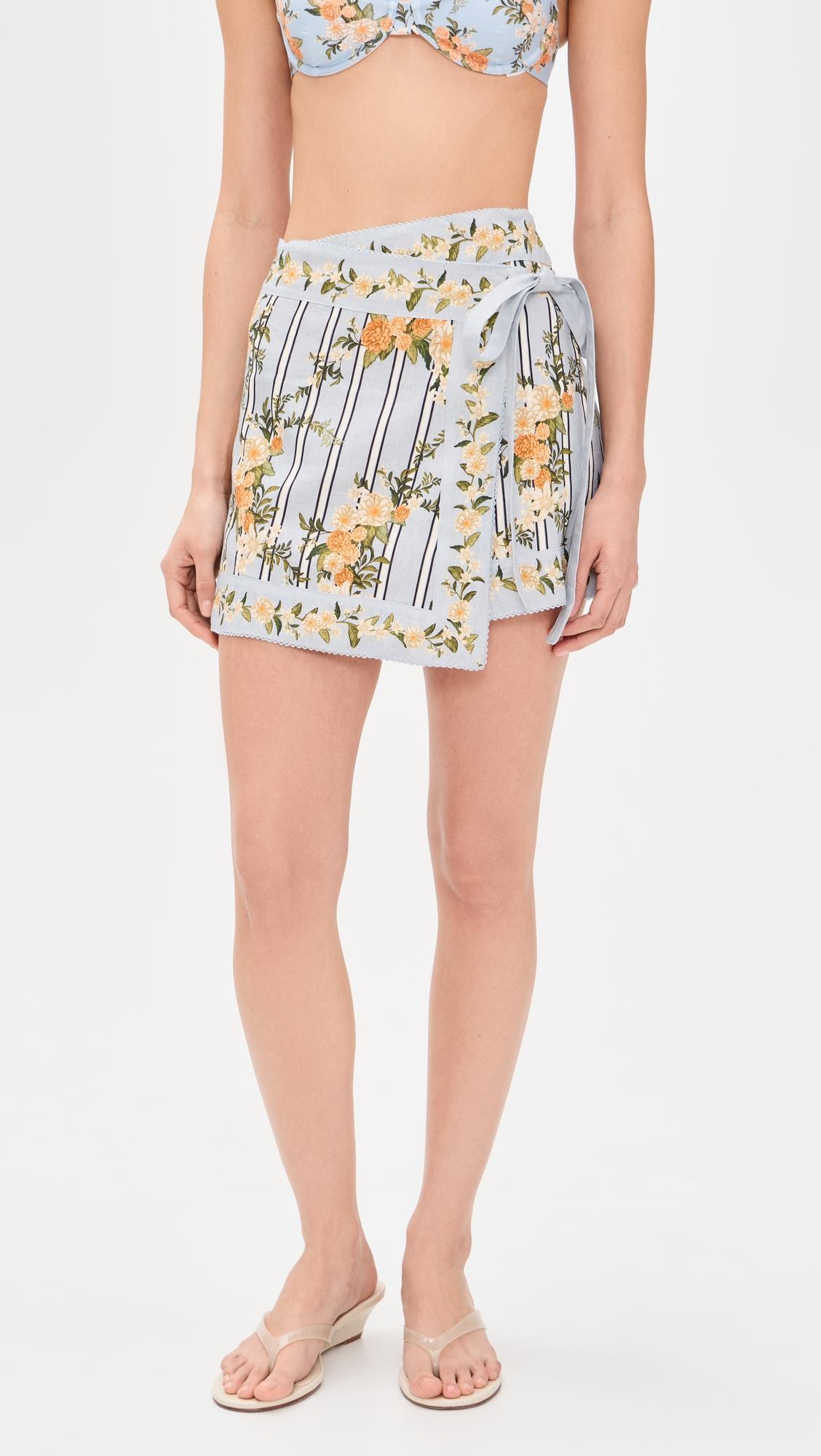 Luna Valle Wrap Skirt by AGUA BY AGUA BENDITA