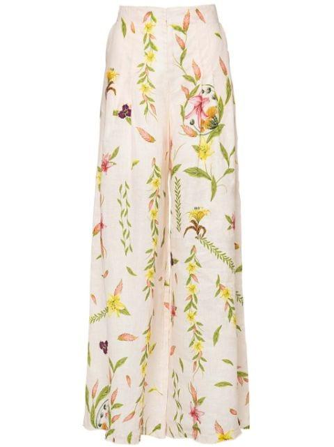Piñon Marina linen trousers by AGUA BY AGUA BENDITA