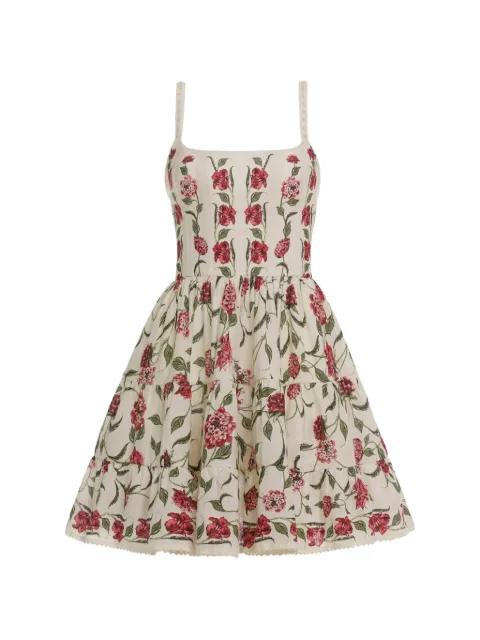 floral-detail mini dress by AGUA BY AGUA BENDITA