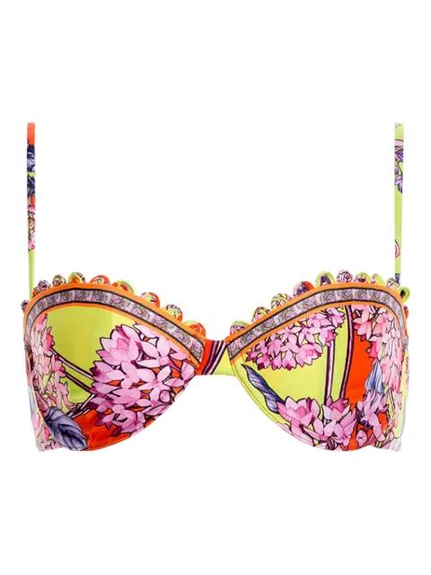 floral piper bikini top by AGUA BY AGUA BENDITA