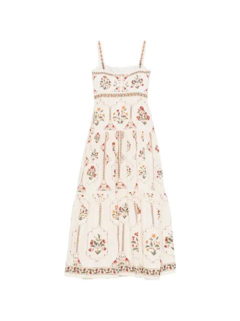 floral print tiered dress by AGUA BY AGUA BENDITA