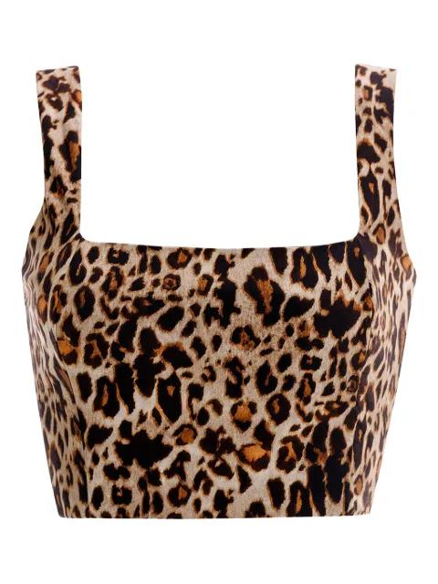 leopard-print top by AGUA BY AGUA BENDITA