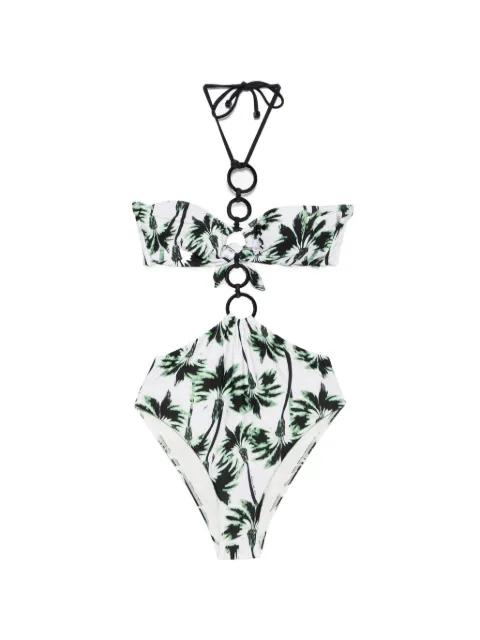 palm-print swimsuit by AGUA DE COCO