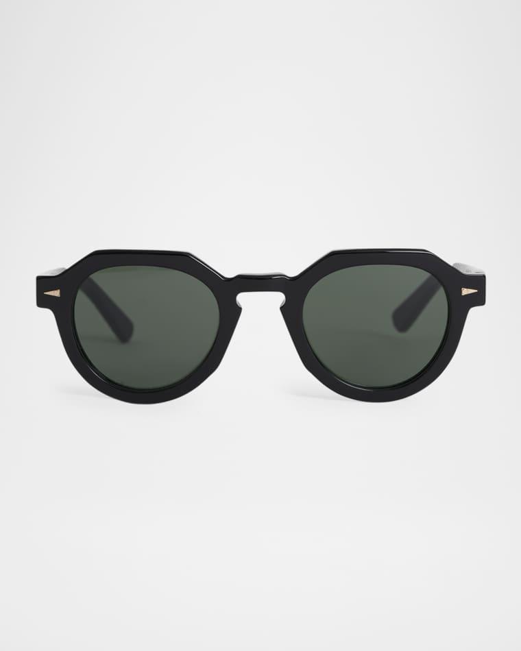 Grenelle Acetate & Nylon Round Sunglasses by AHLEM