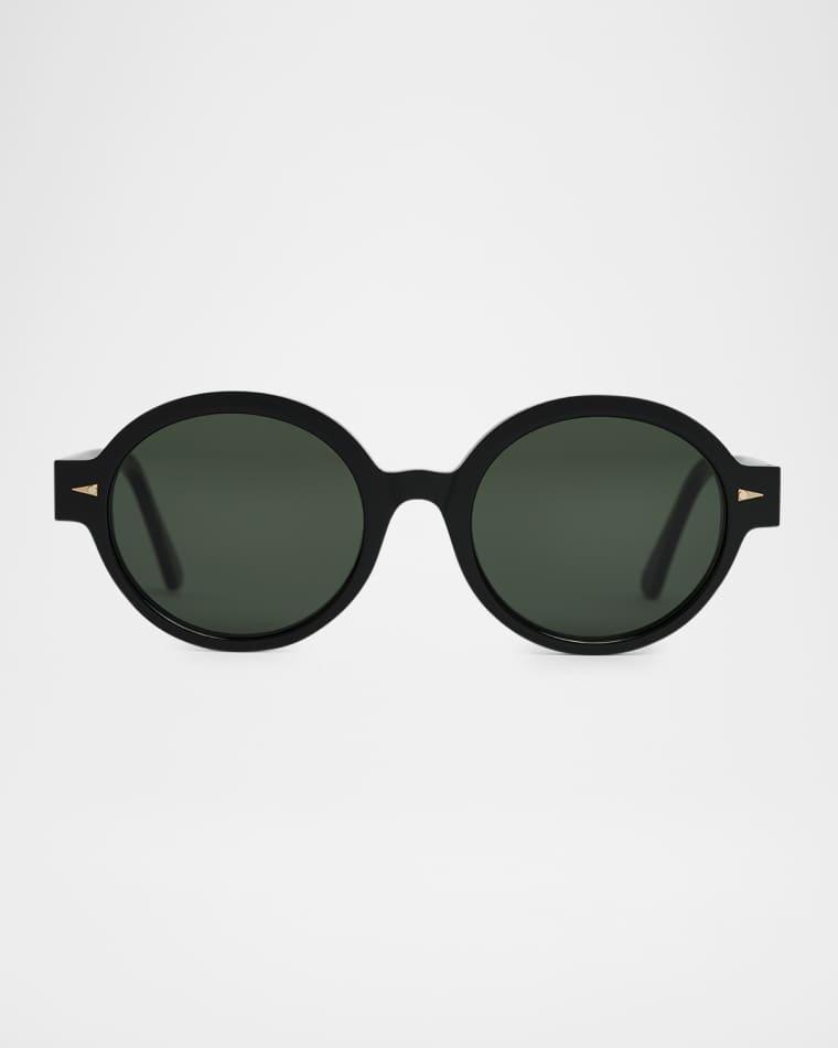 Rue Du Soleil Acetate & Nylon Round Sunglasses by AHLEM