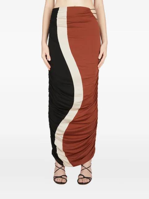 Elshadai gathered maxi skirt by AHLUWALIA
