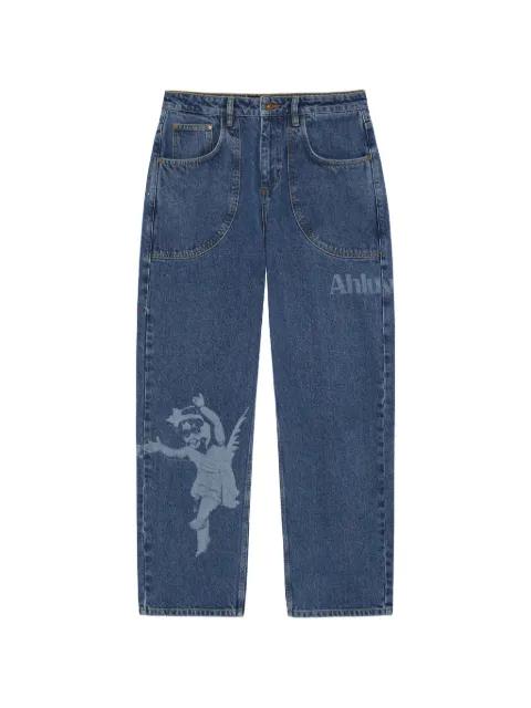 laser-printed jeans by AHLUWALIA