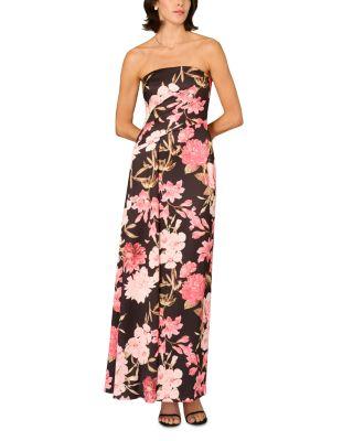 Crepe Back Satin Long Dress by AIDAN MATTOX