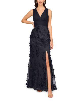 Floral Appliqu&eacute; Mermaid Gown - Exclusive by AIDAN MATTOX