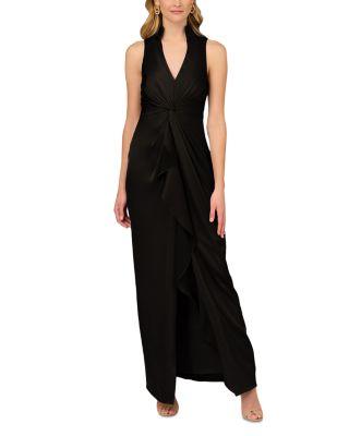 Gathered Front Gown by AIDAN MATTOX