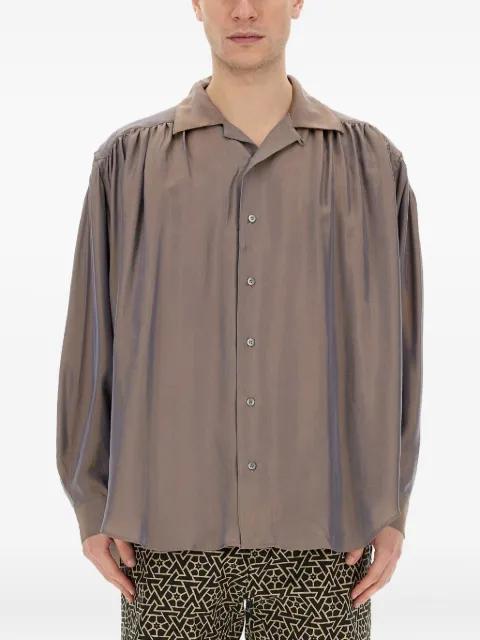 gathered buttoned shirt by AIE