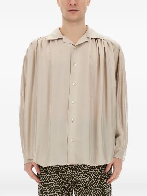 gathered buttoned shirt by AIE