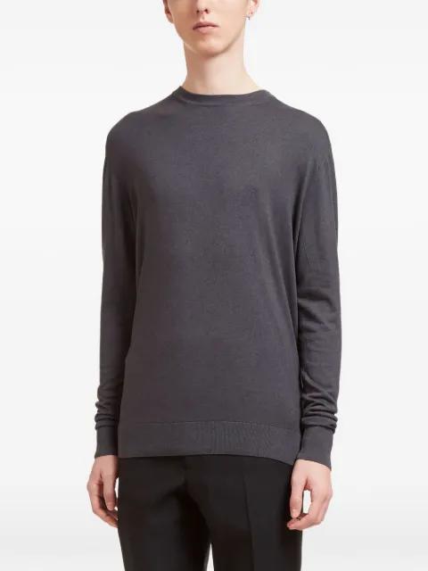 crew-neck fine-weave sweater by AIEZEN