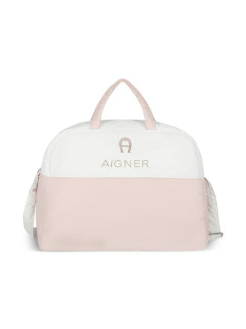 logo-embroidered diaper bag by AIGNER KIDS