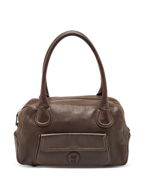 pre-owned leather tote bag by AIGNER KIDS