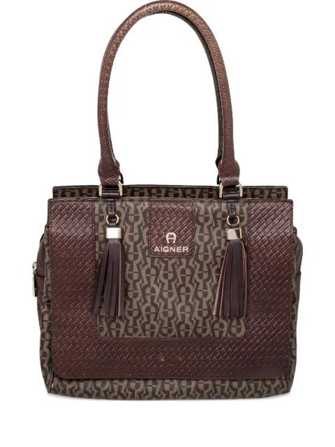 2023 monogram tote bag by AIGNER VINTAGE