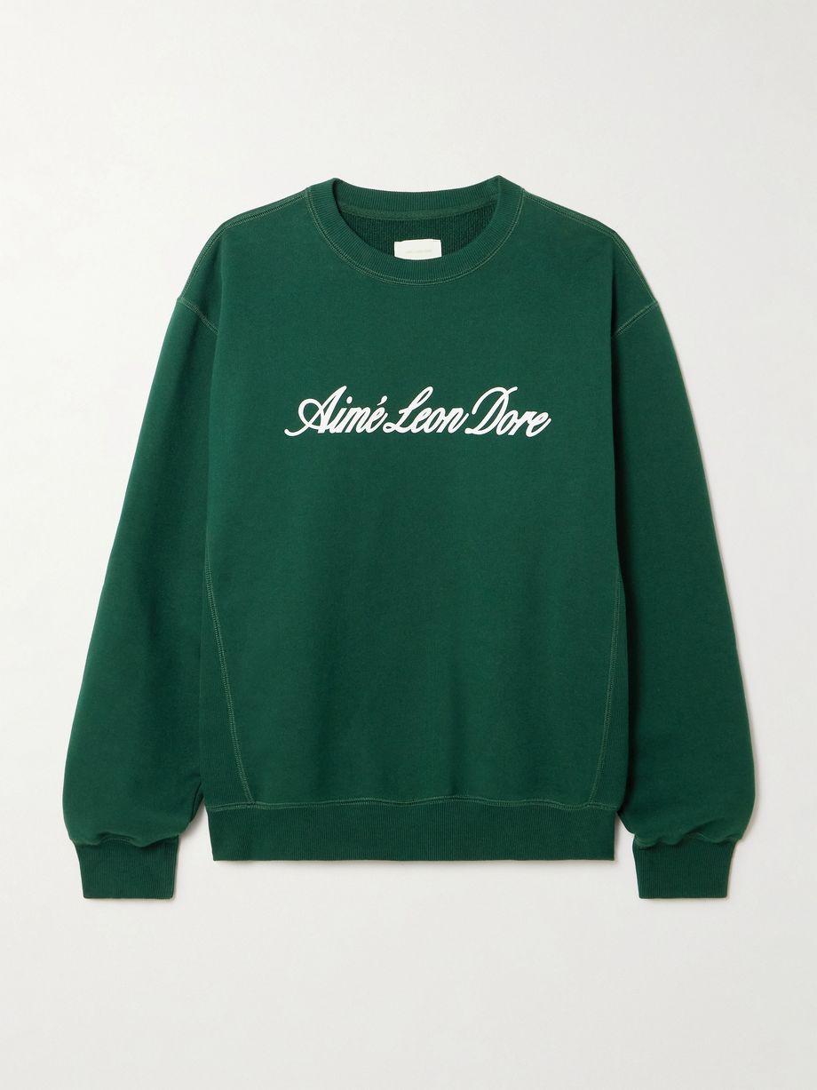 Logo-print cotton-jersey sweatshirt by AIME LEON DORE