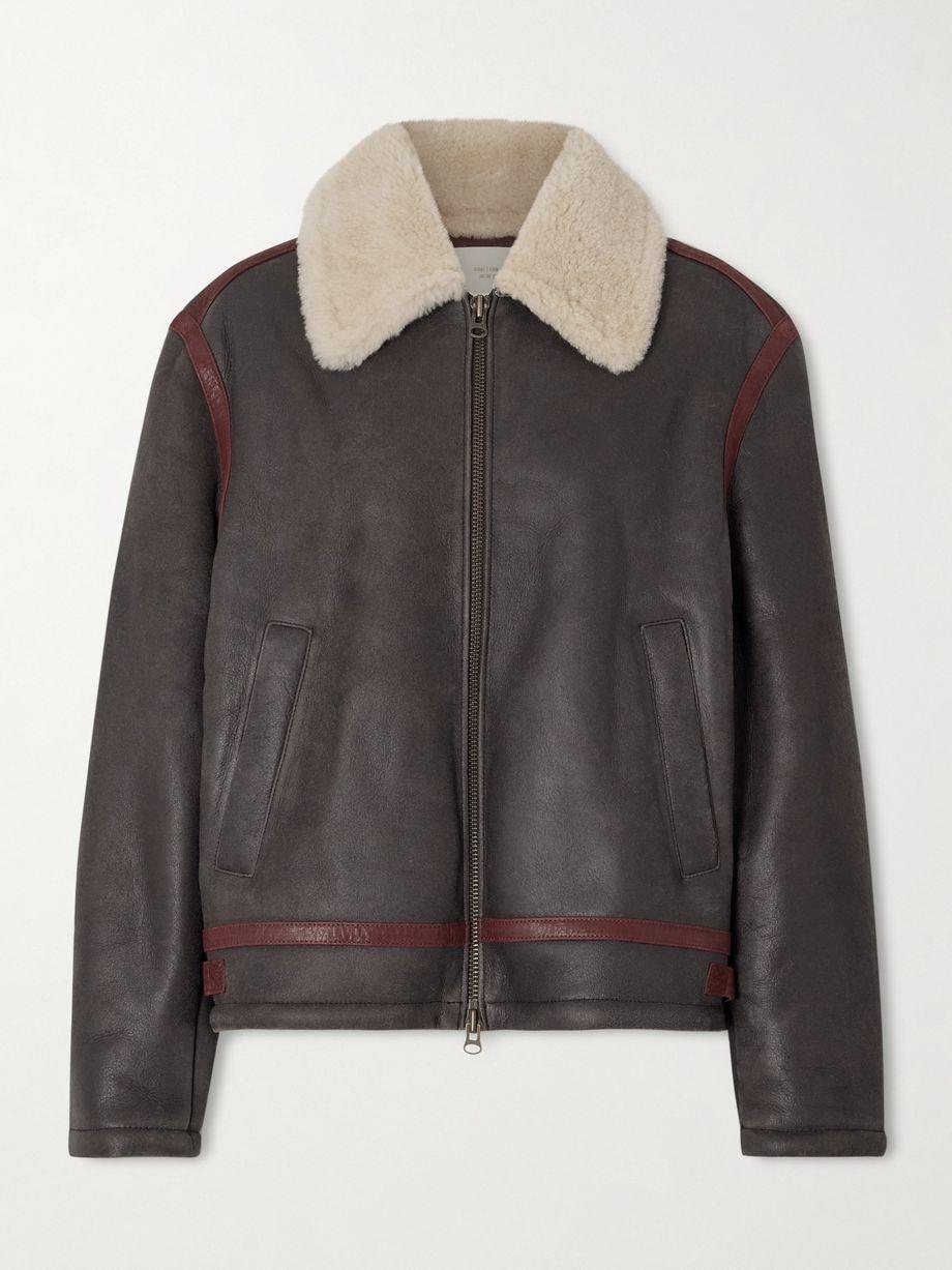 Printed shearling jacket by AIME LEON DORE