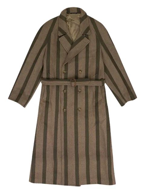 double-breasted striped wool coat by AIME LEON DORE