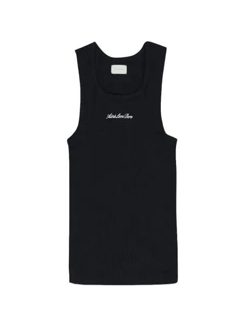 embroidered-logo ribbed tank top by AIME LEON DORE