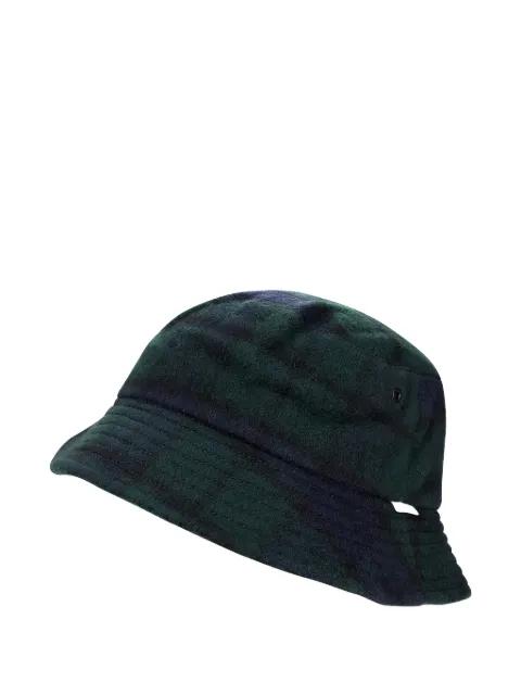 plaid wool bucket hat by AIME LEON DORE
