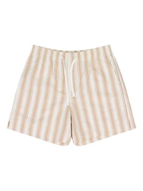 striped-pattern drawstring shorts by AIME LEON DORE