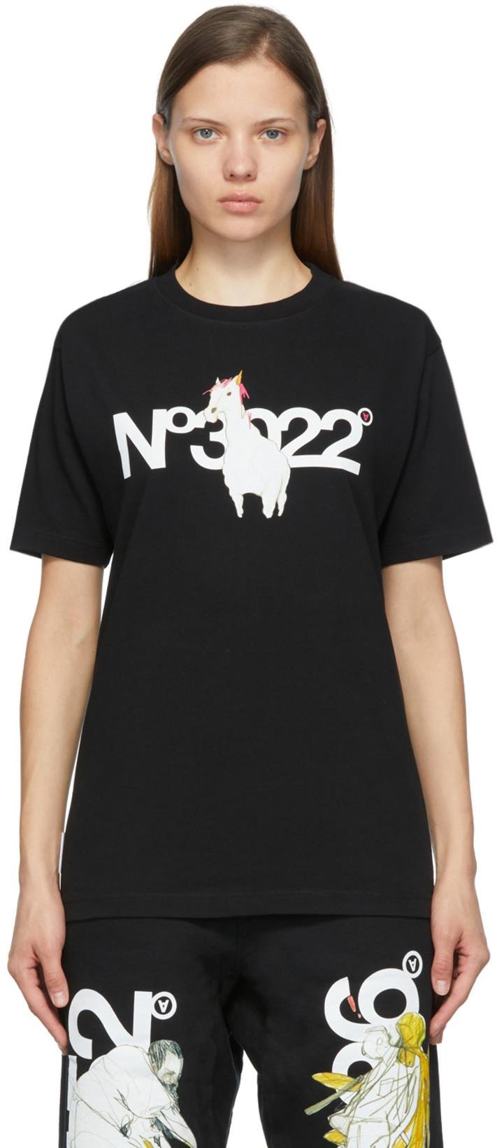 SSENSE Exclusive Black 'N.3022' T-Shirt by AITOR THROUPS THE DSA