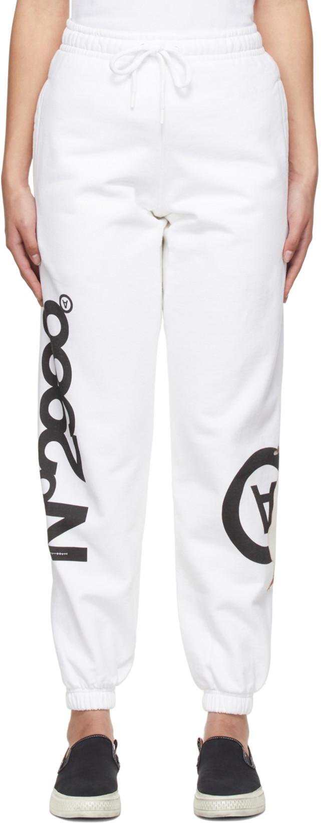 White Side Pack Lounge Pants by AITOR THROUPS THE DSA