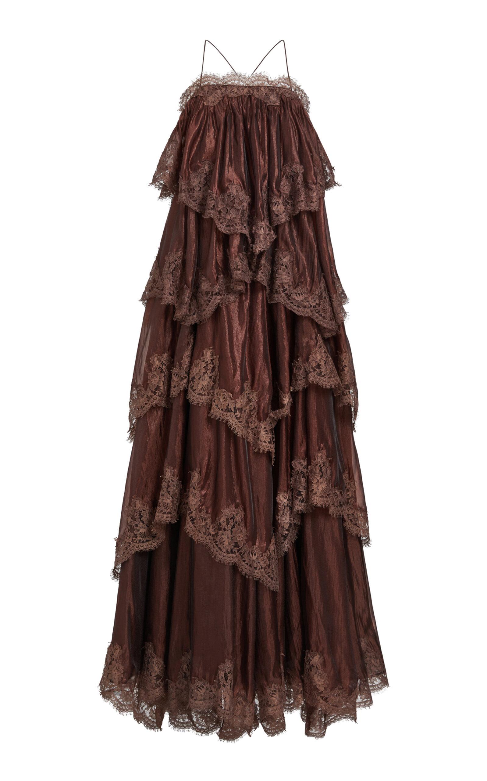 Aje Ophelia Lace-Trimmed Gown - Moda Operandi by AJE