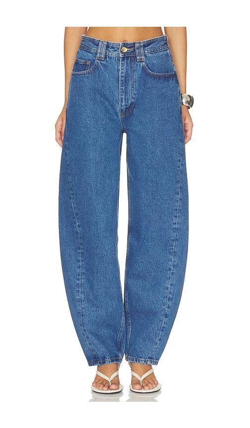 Aje Stevie Barrel Ankle Jeans in Blue by AJE