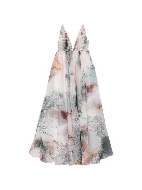 Avery Avery abstract-print gown by AJE