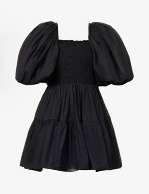 Cherished puff-sleeve cotton mini dress by AJE