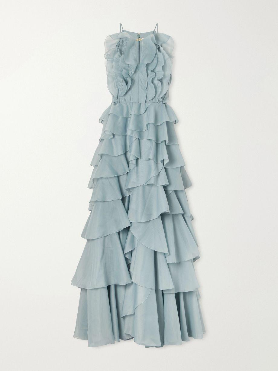 Cleo ruffled tiered organza gown by AJE.