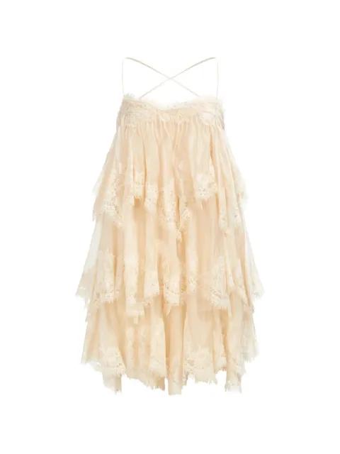 Ophelia tiered lace mini dress by AJE