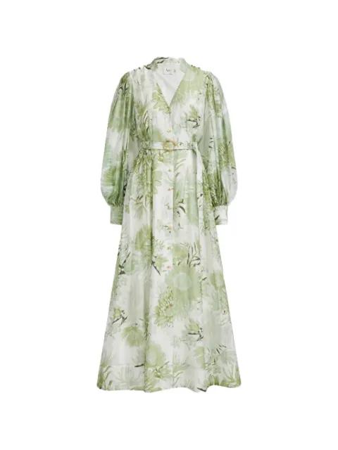 Reflector flower-pattern maxi dress by AJE