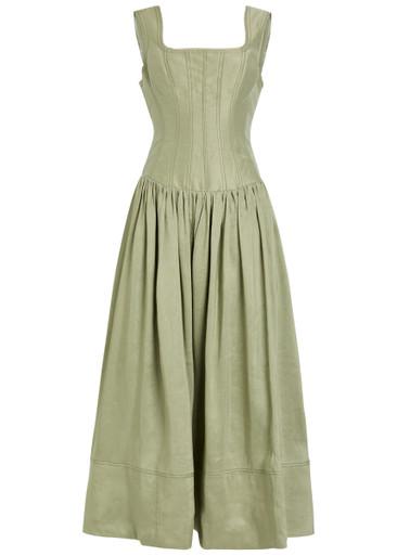 Spirelle linen-blend midi dress by AJE