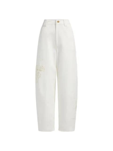embroidered trousers by AJE