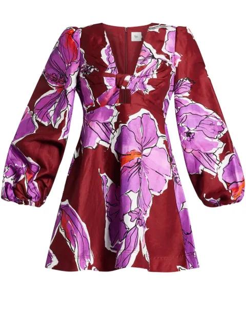 floral-print mini dress by AJE