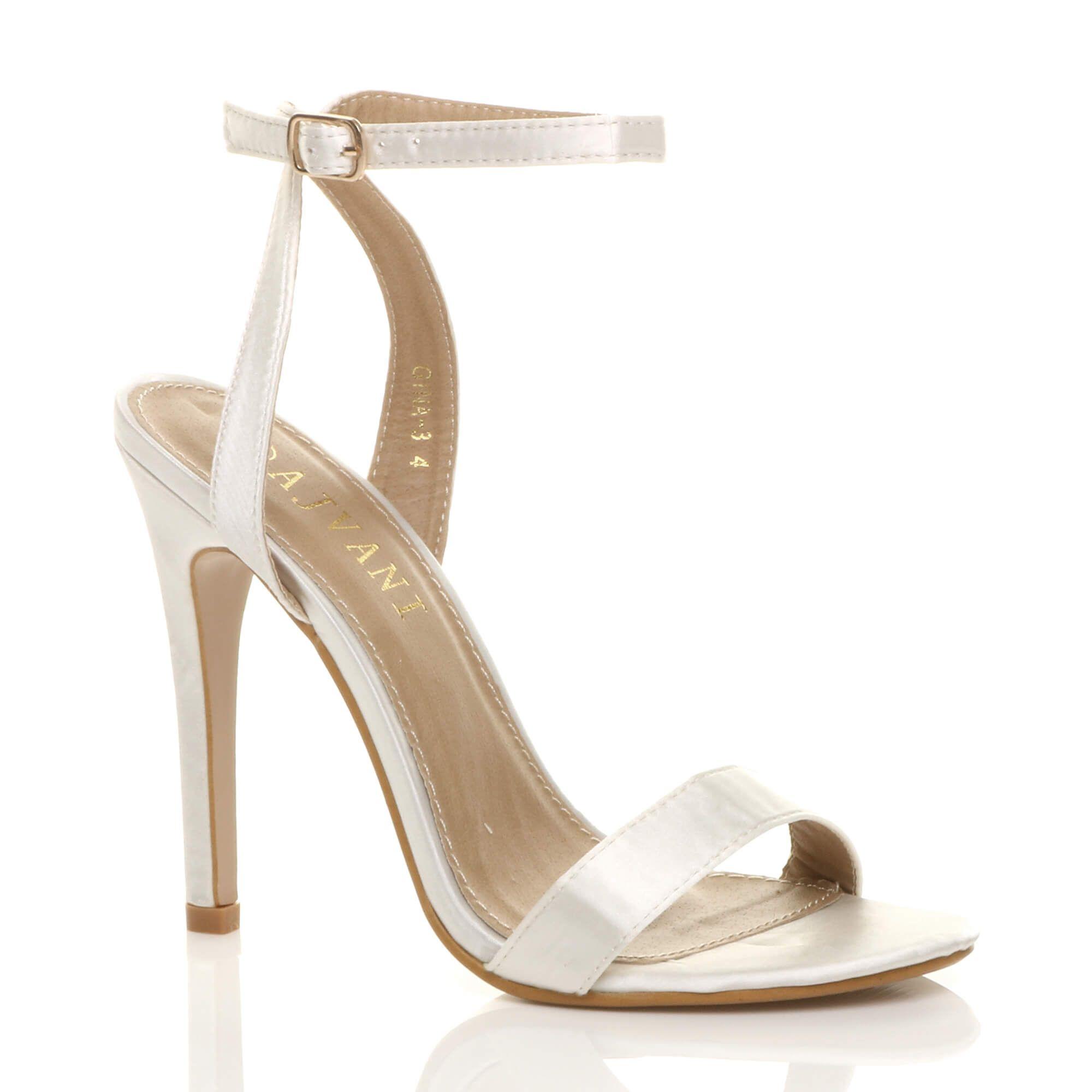 Ankle Strap Barely There High Heeled Sandals by AJVANI