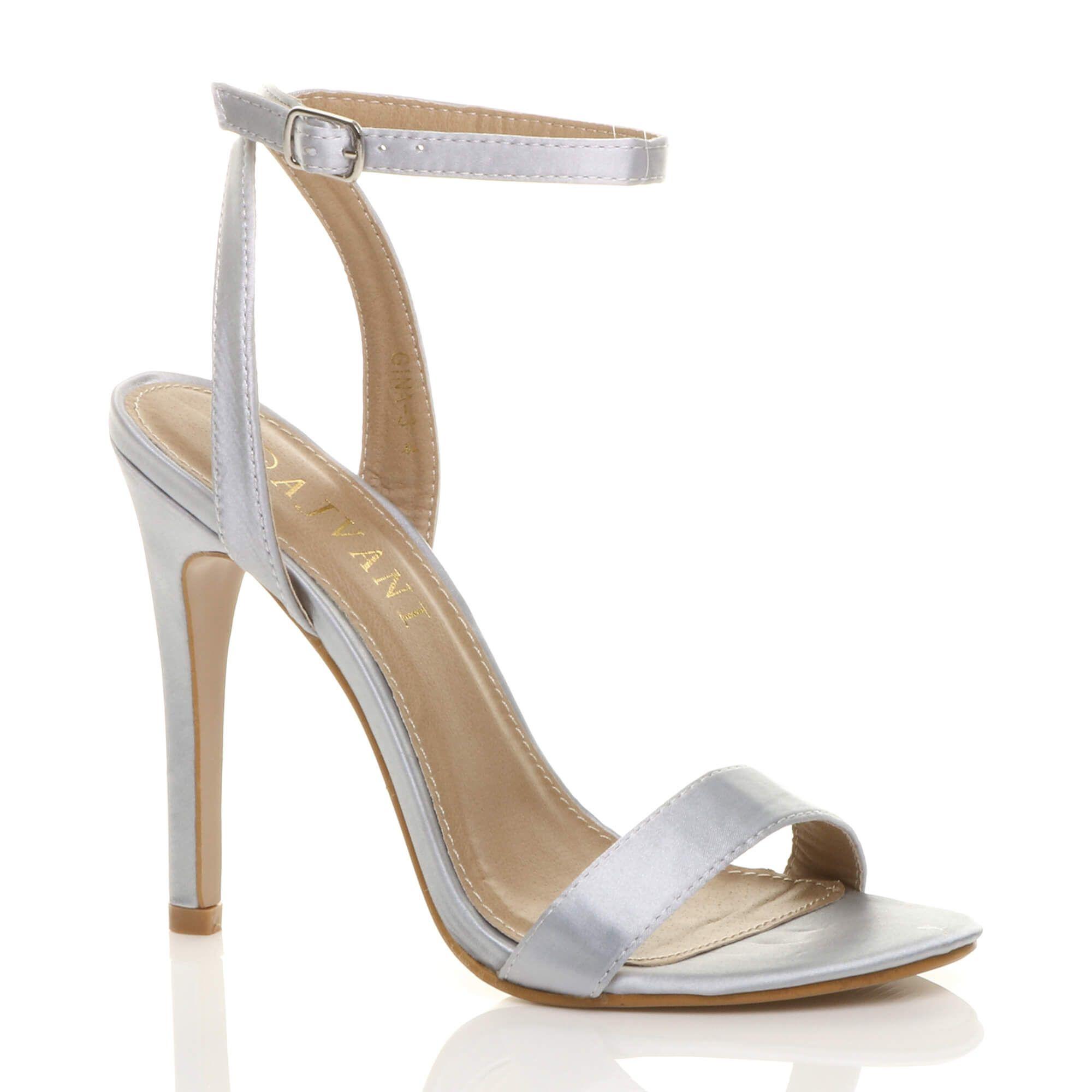 Ankle Strap Barely There High Heeled Sandals by AJVANI