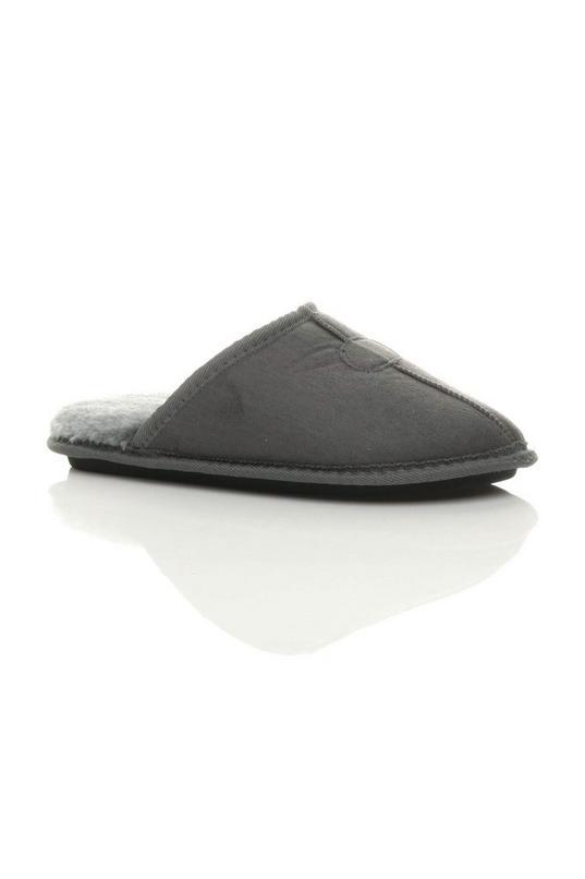 Flat  Heel Faux Fur Mules  Slippers by AJVANI