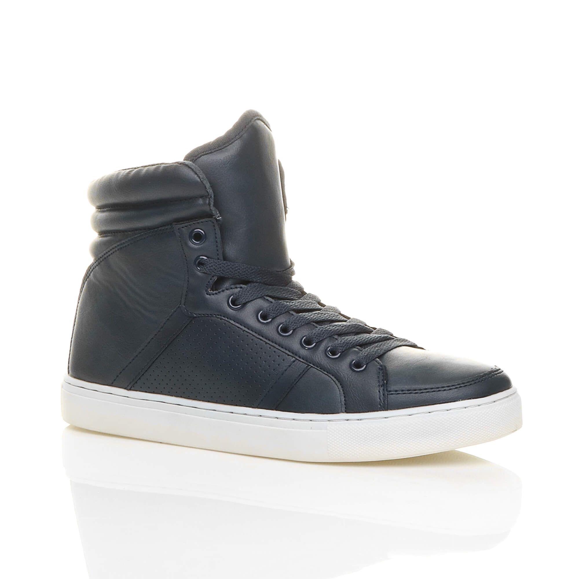 Flat  Heel Lace Up Trainers  Hi Tops by AJVANI
