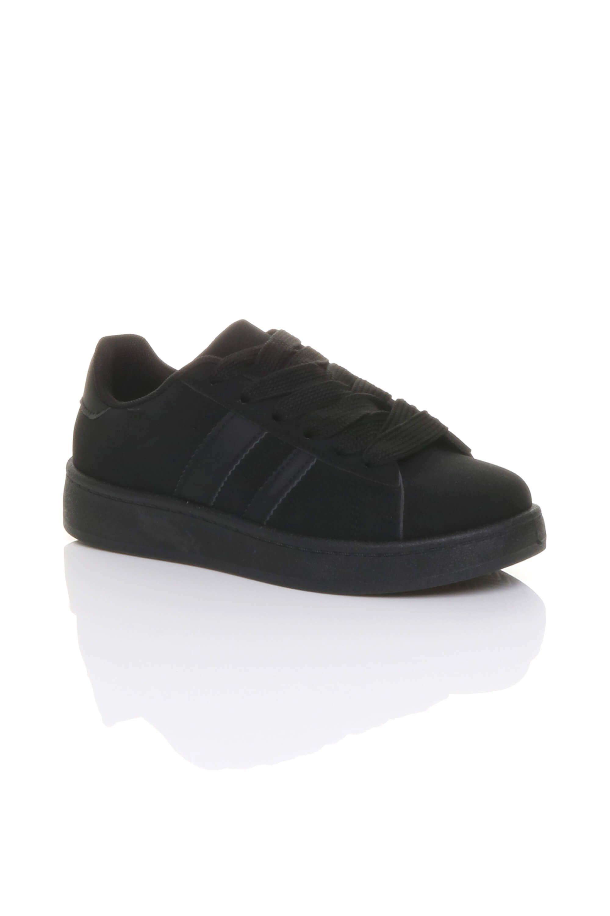 Flat Lace Up Casual Skate Shoes Trainers by AJVANI