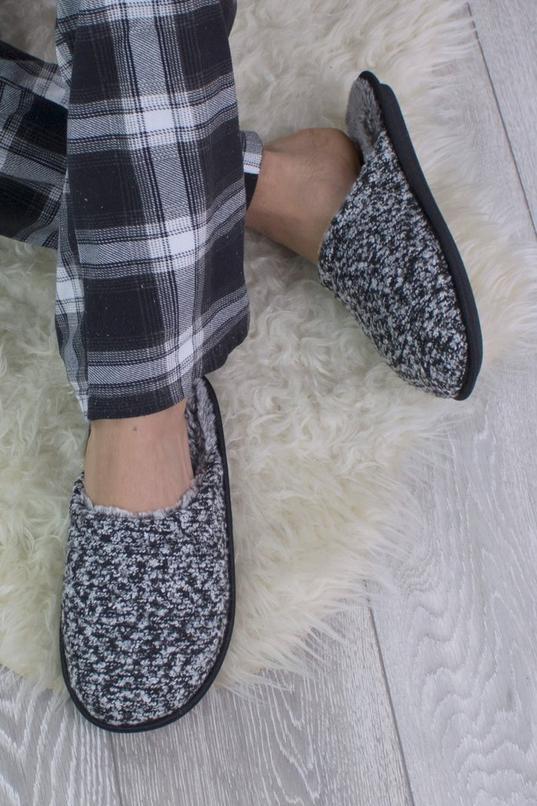 Heel Faux Fur Lined Winter  Slippers by AJVANI
