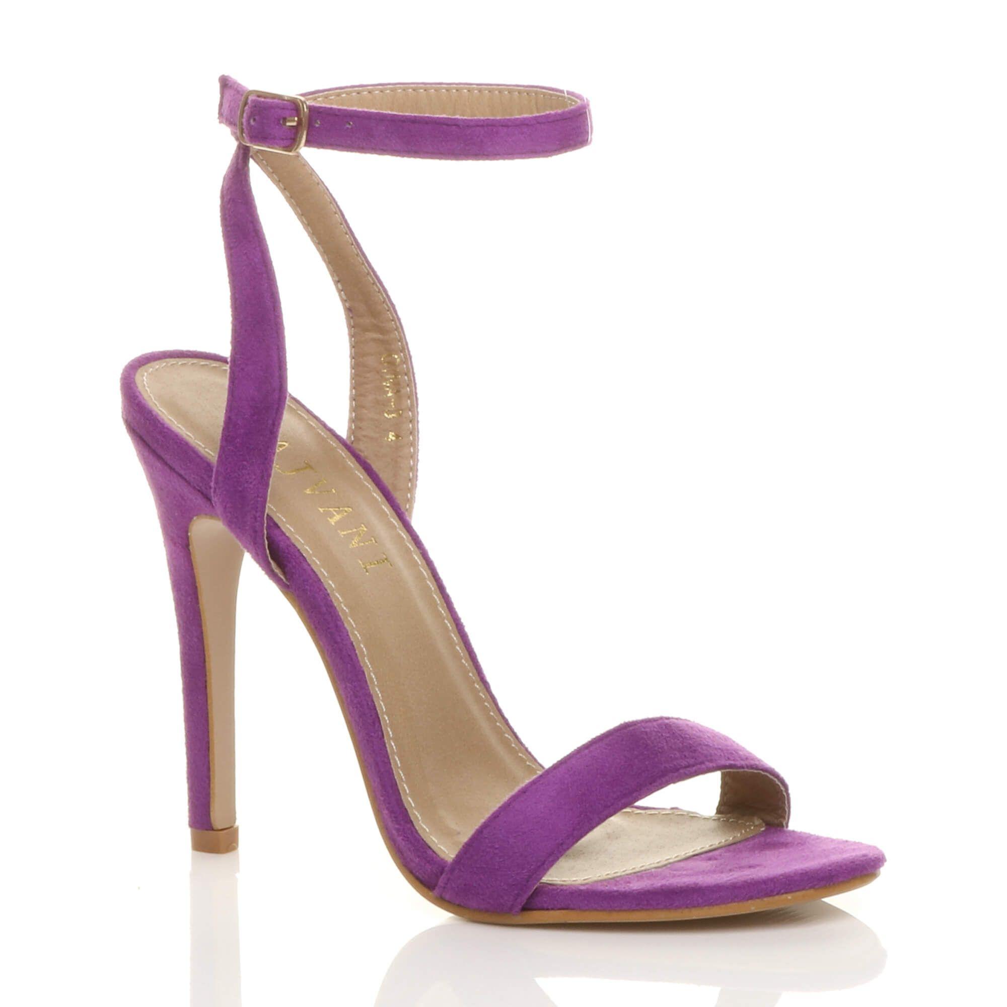 High Heel Ankle Strap Barely There Sandals by AJVANI