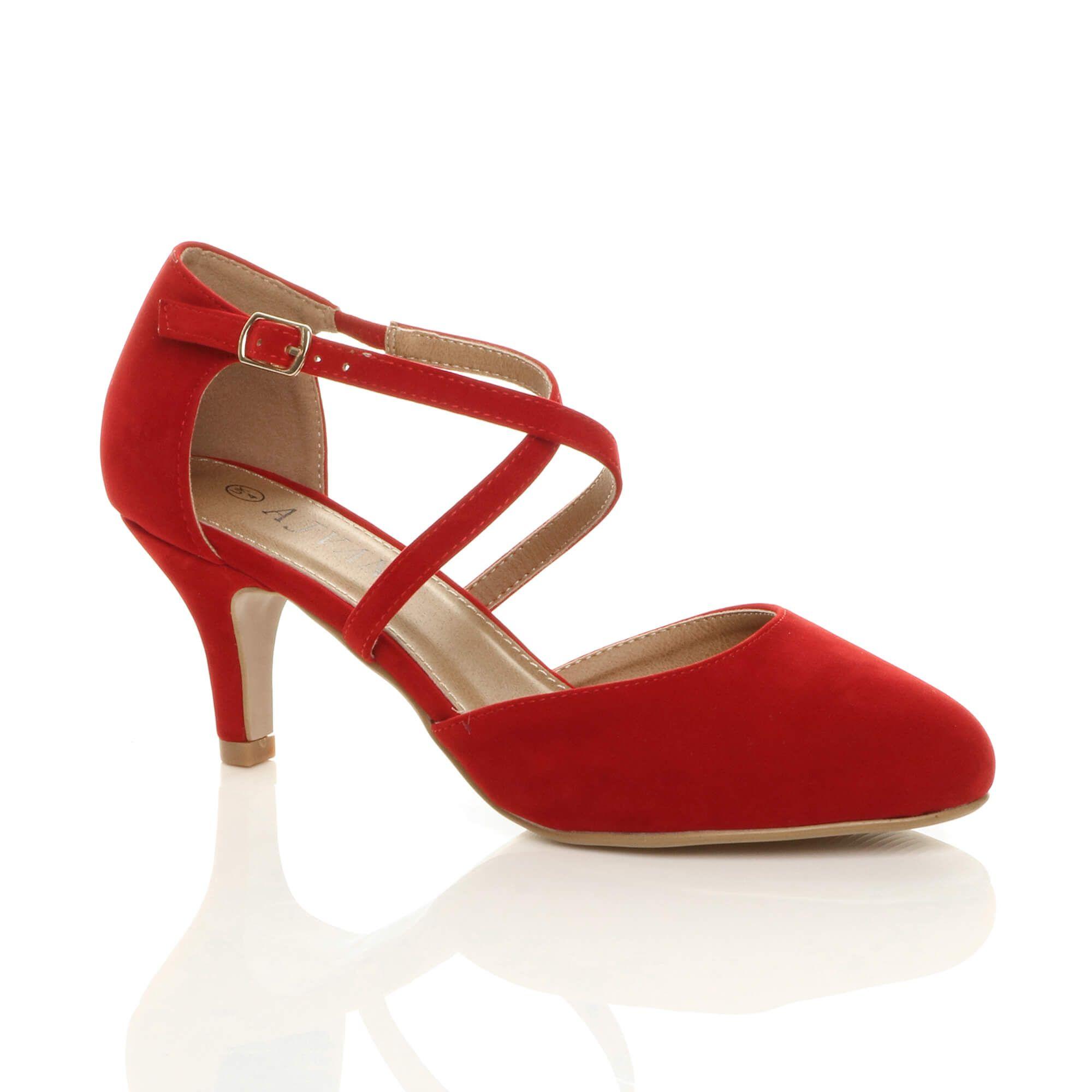 High  Heel Crossed Straps  2 Part Heels by AJVANI