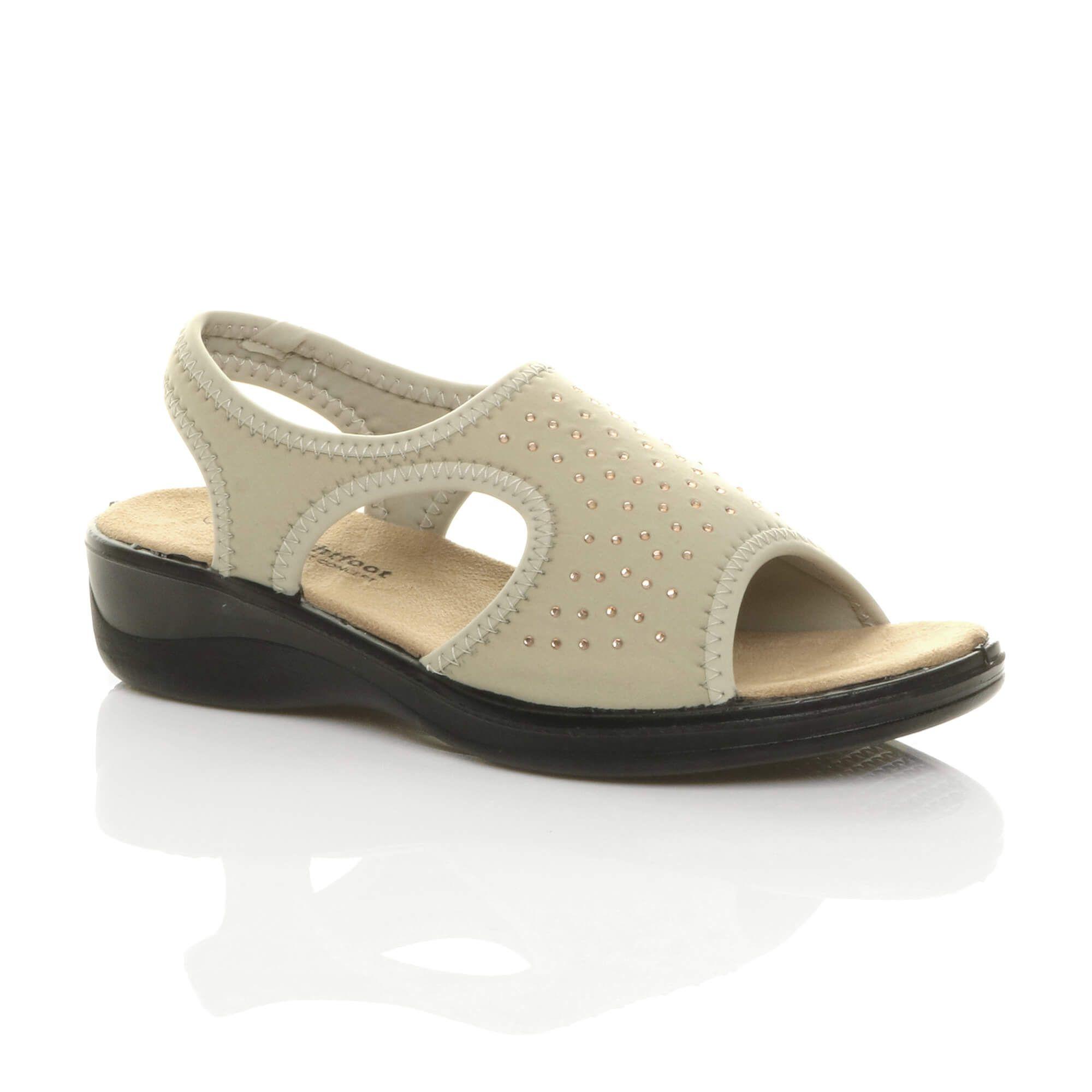 Low  Heel Elastic Comfort Sporty  Sandals by AJVANI