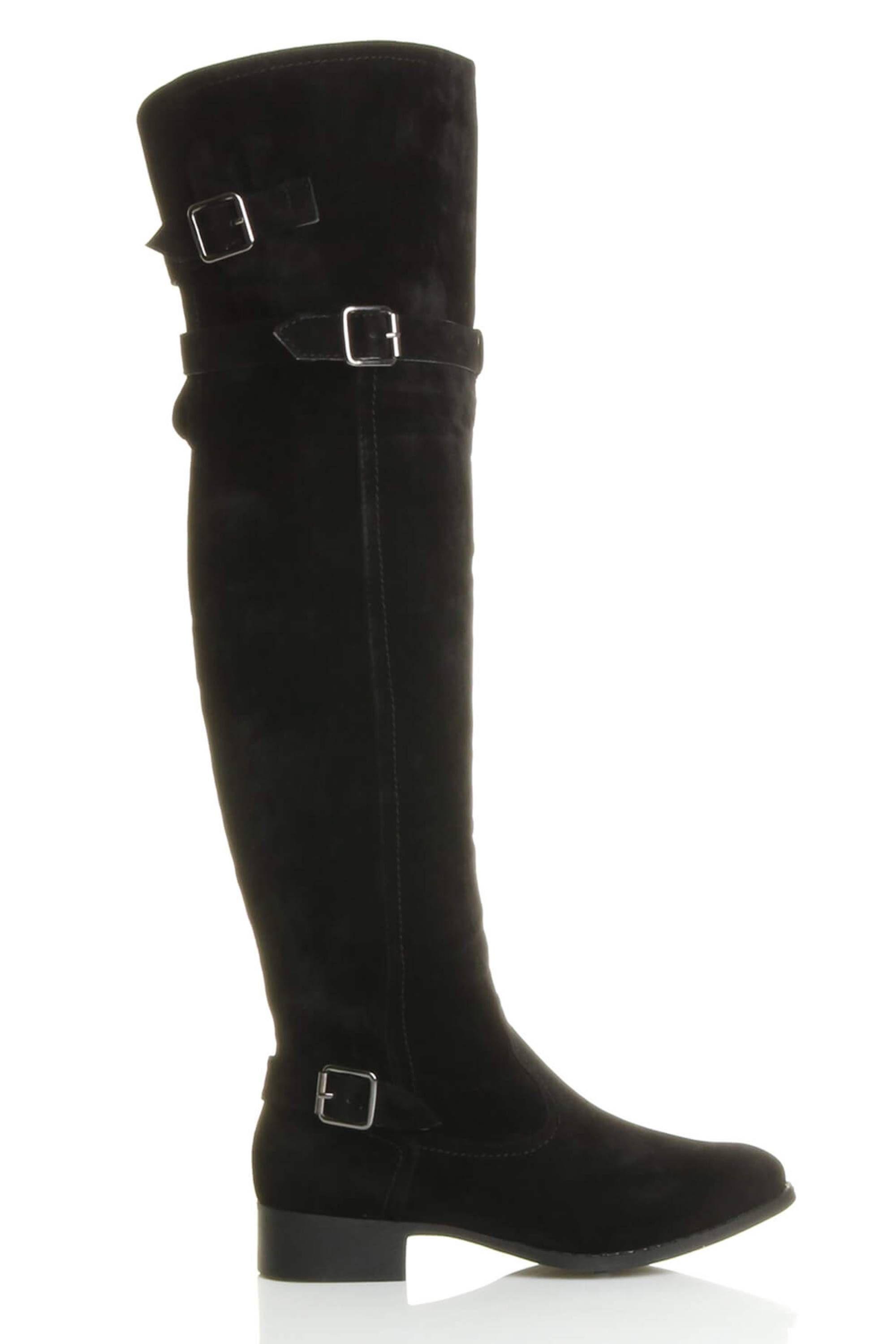 Low Heel Riding Over The Knee Boots by AJVANI