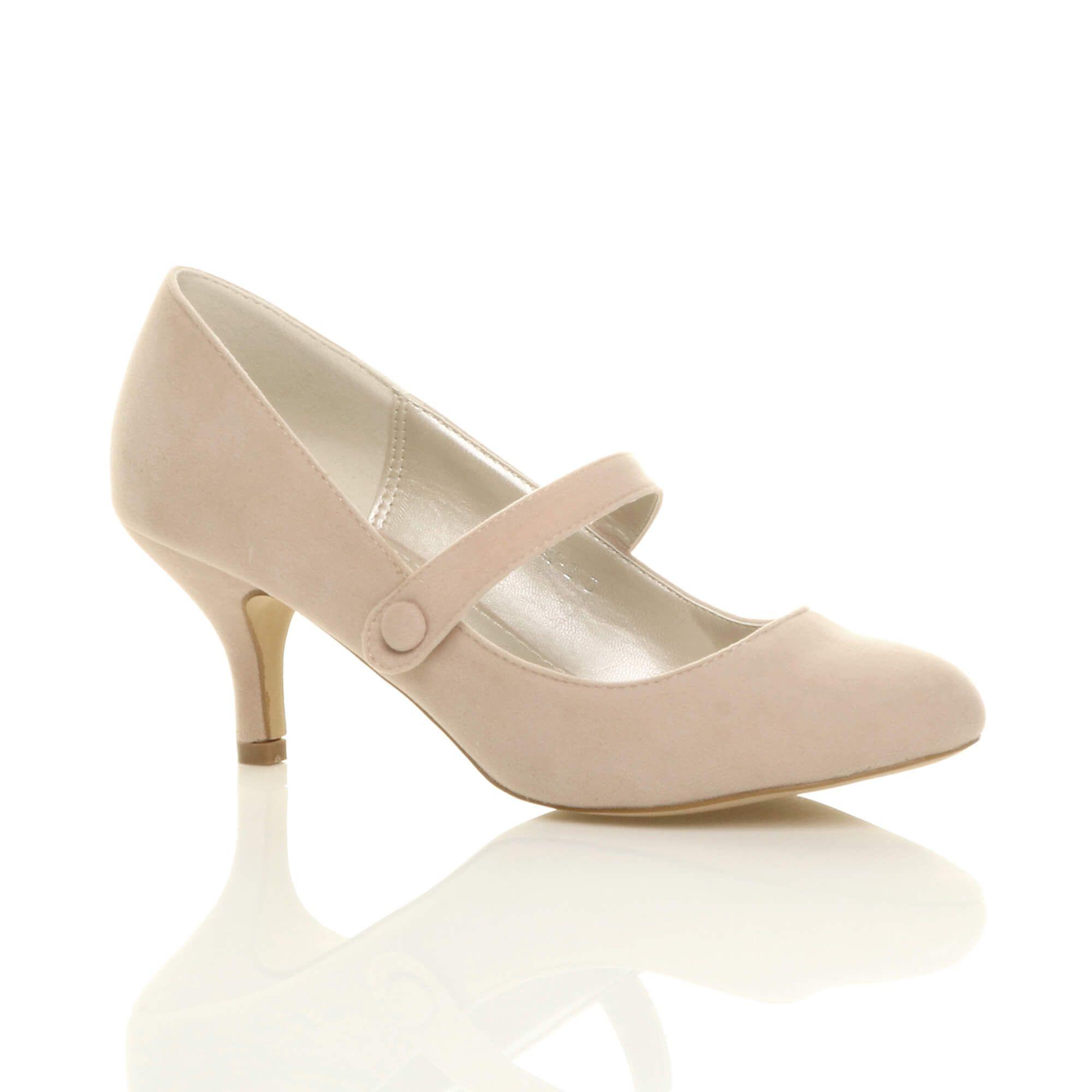 Mid Heel Mary Jane Court Shoes by AJVANI