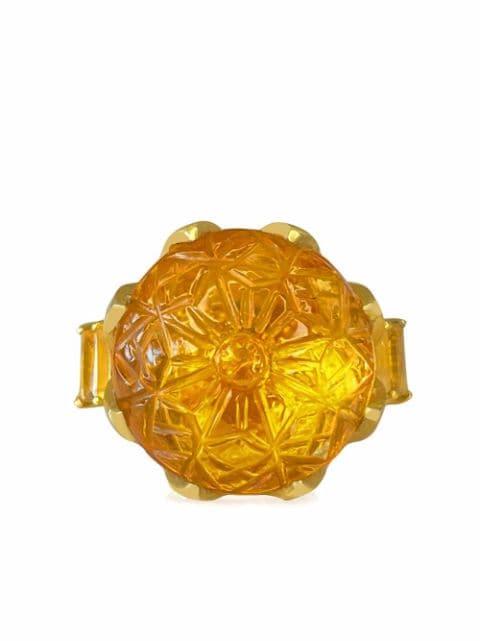 Roshni citrine ring by AKANSHA SETHI